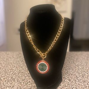 Gold And Red Necklace